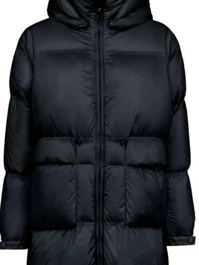 绗缝连帽蓬松外套