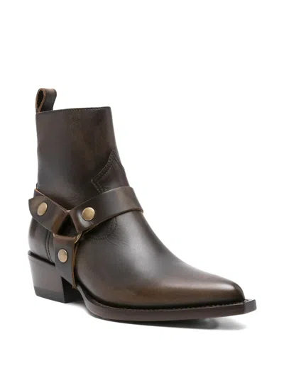 Golden Goose Deluxe Brand Women Debbie Distressed Leather Boots In Brown