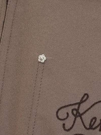 Kenzo Giubbino Blouson Taupe In Brown