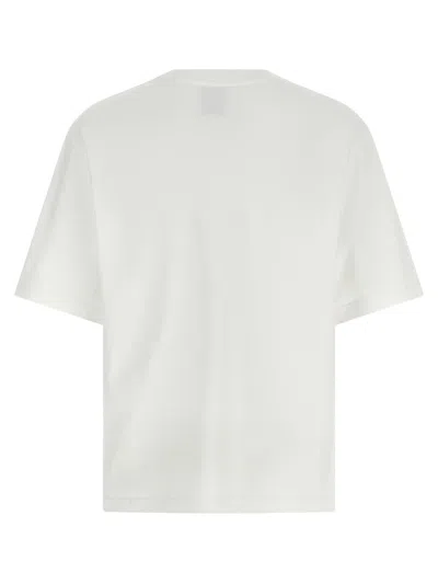 Casablanca Oversized T-shirt With Dragonfly Floral Print In White