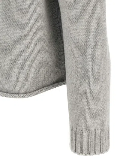 Jw Anderson J. W. Anderson Textured Zip-up Hoodie In Gray