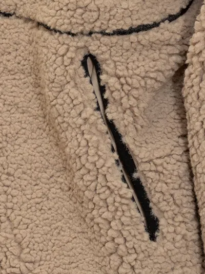 Diesel S-zat Teddy Zip Hoodie In Brown