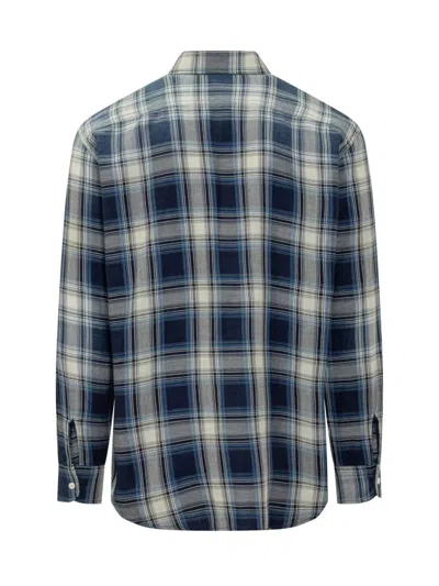 Dsquared2 Checked Pattern Shirt With Pockets And Collar In Multi