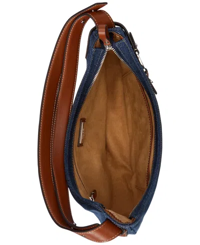 Ralph Lauren Tasha Large Denim Shoulder Bag