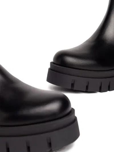 Nero Giardini 55mm Elastic-panelled Platform Boots In Black