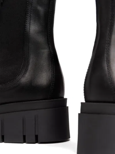 Nero Giardini 55mm Elastic-panelled Platform Boots In Black