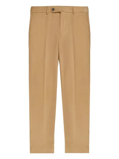 Incotex Tailored Trousers With Pockets And Loops In Neutral