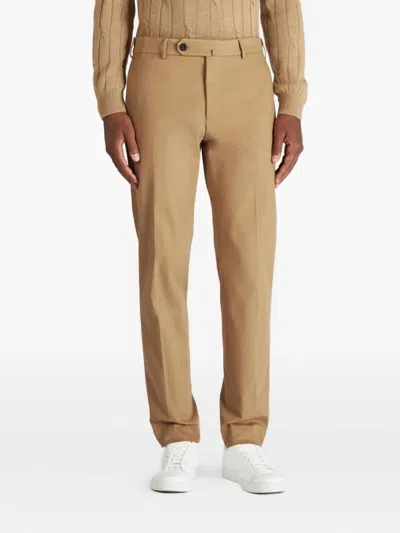 Incotex Tailored Trousers With Pockets And Loops In Neutral