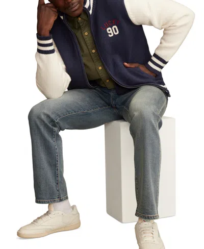 Lucky Brand Men's Zip Sweater Bomber In Blue