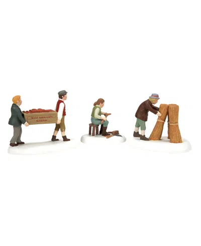 Department Five Harvesting Progress, Set Of 3 In Multi