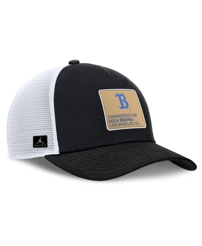 Jordan Men's Ucla On-field Rise Engineered  Brand College Trucker Adjustable Hat In Black