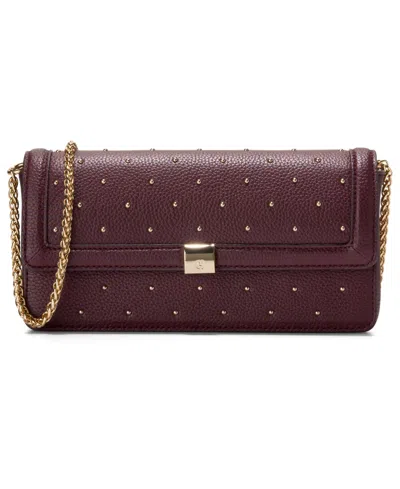Cole Haan Daniella Leather Wallet On A Chain In Brown