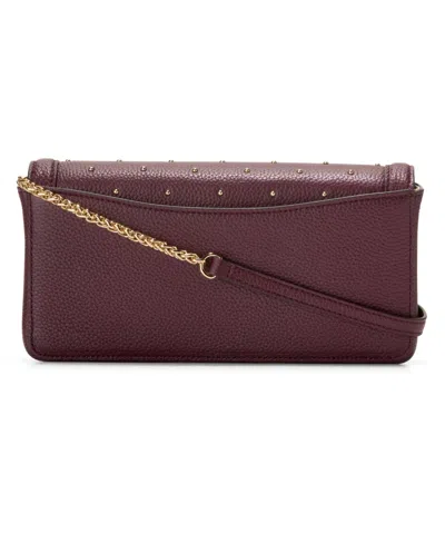 Cole Haan Daniella Leather Wallet On A Chain In Brown