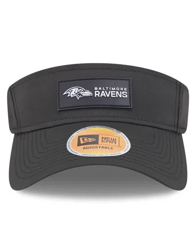 New Era Men's Black Baltimore Ravens 2025 Sideline Visor Hat In Black