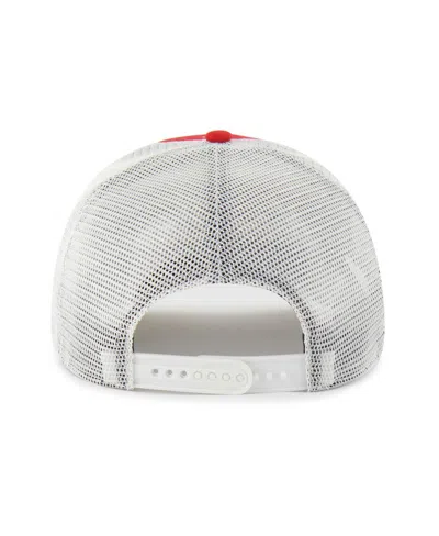 47 Brand Men's And Women's Red Wisconsin Badgers Contemporary Basics Foundation Trucker Hitch Adjustable Hat In Red