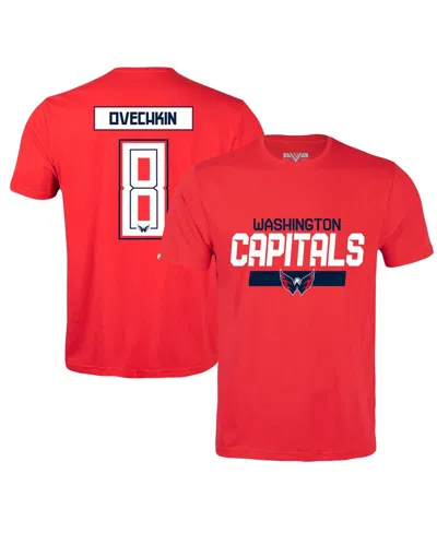 Levelwear Men's Alexander Ovechkin Red Washington Capitals Richmond Player Name Number T-shirt In Red