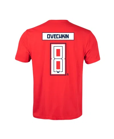 Levelwear Men's Alexander Ovechkin Red Washington Capitals Richmond Player Name Number T-shirt In Red