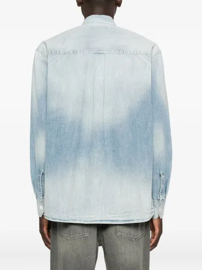 Our Legacy Long Sleeve Shirt With Chest Pocket Design In Blue