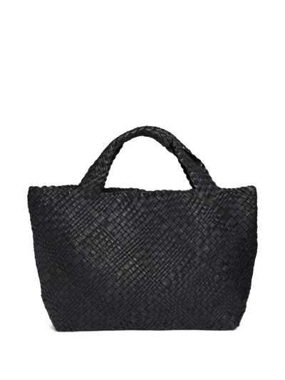 Visonà Esmeralda Leather Tote Bag In Black