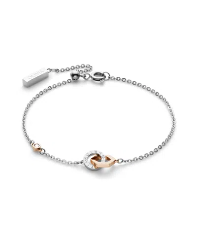 Olivia Burton Interlink Two Tone Stainless Steel Gift Set In Silver