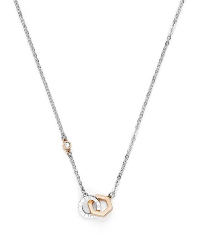 Olivia Burton Interlink Two Tone Stainless Steel Gift Set In Silver