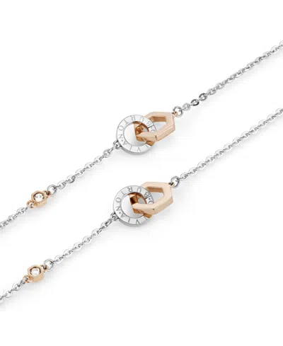 Olivia Burton Interlink Two Tone Stainless Steel Gift Set In Silver