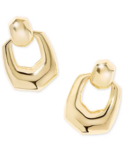 Kendra Scott Kaitlin Open Frame Earrings In Gold