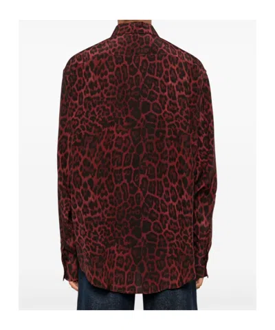 Stella Mccartney Leopard-print Buttoned Shirt In Brown