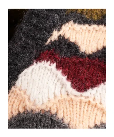 Alanui Shattered Stripes Knit Vest In Multi