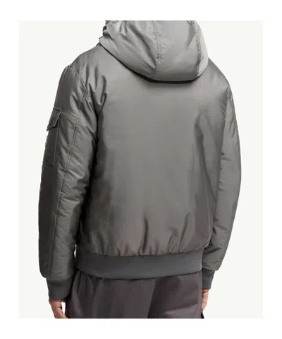 Moncler Zip-up Bomber Jacket In Gray