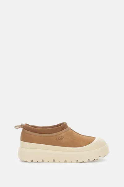 Ugg Biscuit Suede And Rubber Tasman Weather Hybrid Slip Ons In Multi