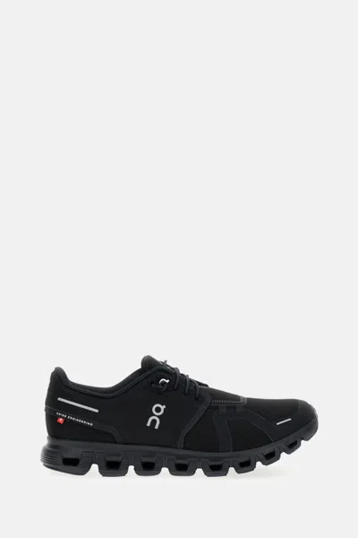 On Cloud 6 Lace-up Sneakers In Black