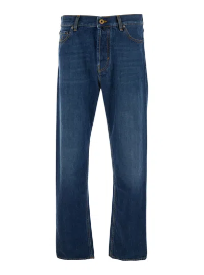 Jacob Cohen Sean Embroidered-pocket Jeans In Blue