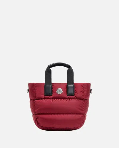 Moncler Caradoc Water-repellent Mini Tote Bag In Red