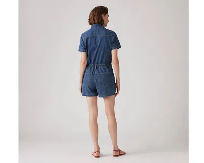 Levi's Type Iii Romper In Blue