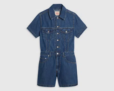 Levi's Type Iii Romper In Blue