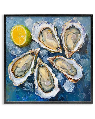 Stupell Industries Lemon & Oysters Seafood Framed Giclee Art In Multi