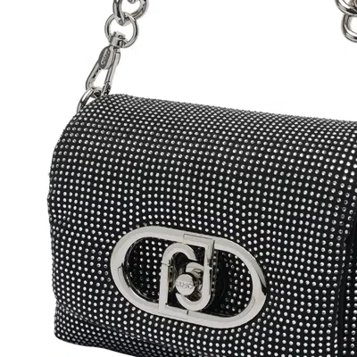 Liu •jo Small Logo Bag With Removable Chain Strap In Black
