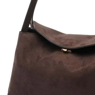 Themoirè Suede Shoulder Bag Gold-tone Hardware In Multi