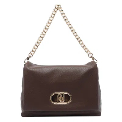 Liu •jo Liu Jo Textured Dark Brown Shoulder Bag In Brown