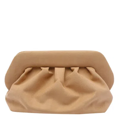 Themoirè Bios Pleated-frame Clutch Bag In Neutral