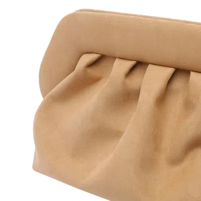 Themoirè Bios Pleated-frame Clutch Bag In Neutral