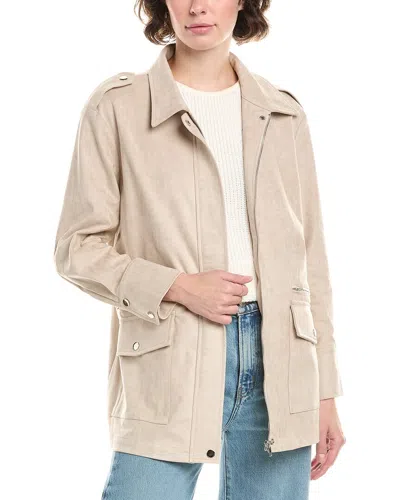 Pascale La Mode Full Zip Short Jacket In Neutral