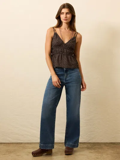 Faherty Sunbeam Top In Brown