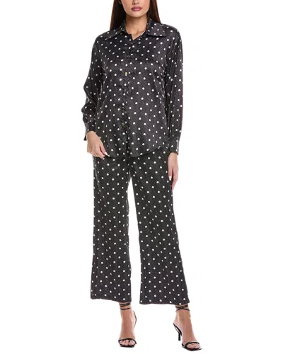 Beulah 2pc Top & Pant Set In Black
