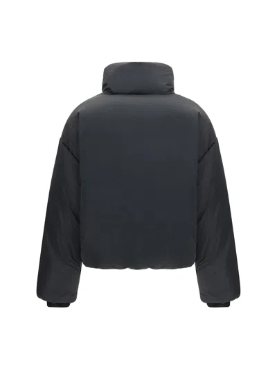 Ami Alexandre Mattiussi Quilted Jackets With Front Pockets And High Collar In Black