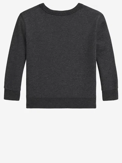 Polo Ralph Lauren Kids Polo Bear Crewneck Sweatshirt In Black