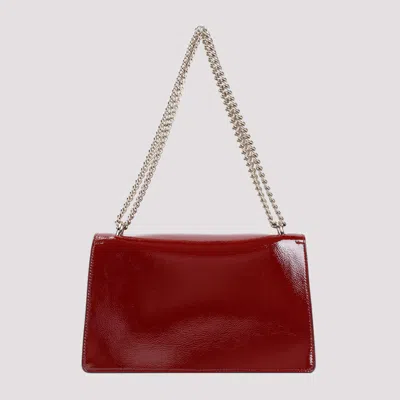 Gucci Structured Flap Shoulder Bag Chain In Red