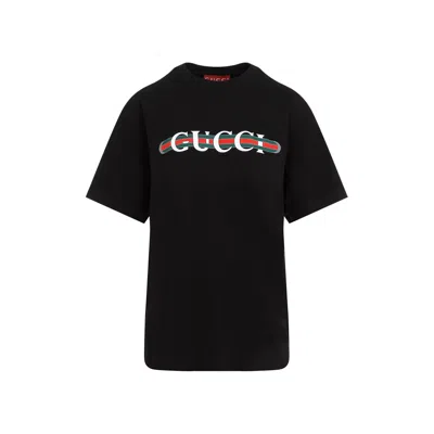 Gucci New 70s Cotton T-shirt In Black