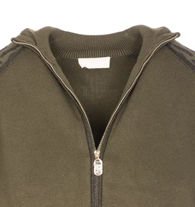 Liu •jo Leopard-print Zipped-front Sweatshirt In Multi